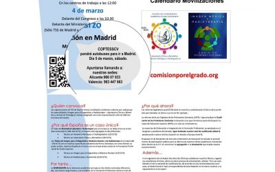 Calendario movilizaciones, movilízate por tu profesión