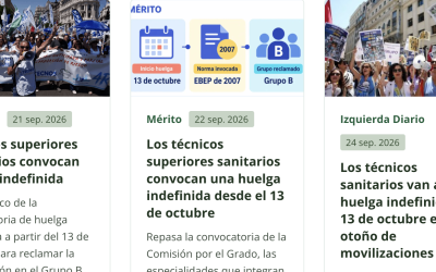 La huelga indefinida de los Técnicos Superiores Sanitarios, en los medios