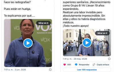 Los Técnicos Superiores Sanitarios en huelga: 19 años reclamando el reconocimiento del Grupo B